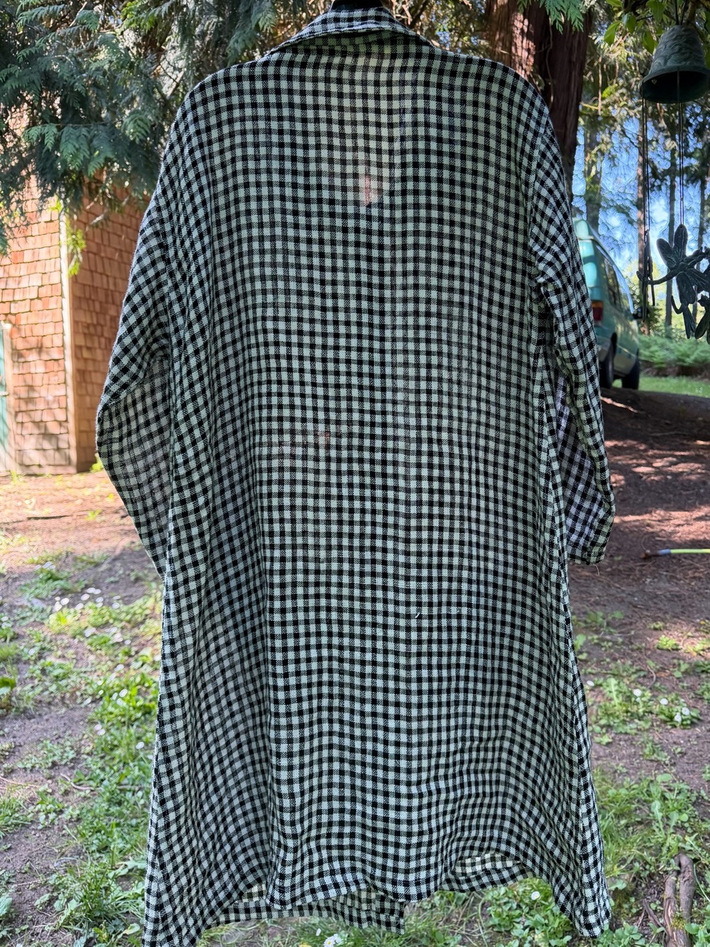 Meg by Design linen check jacket*. S - Picture 4 of 6